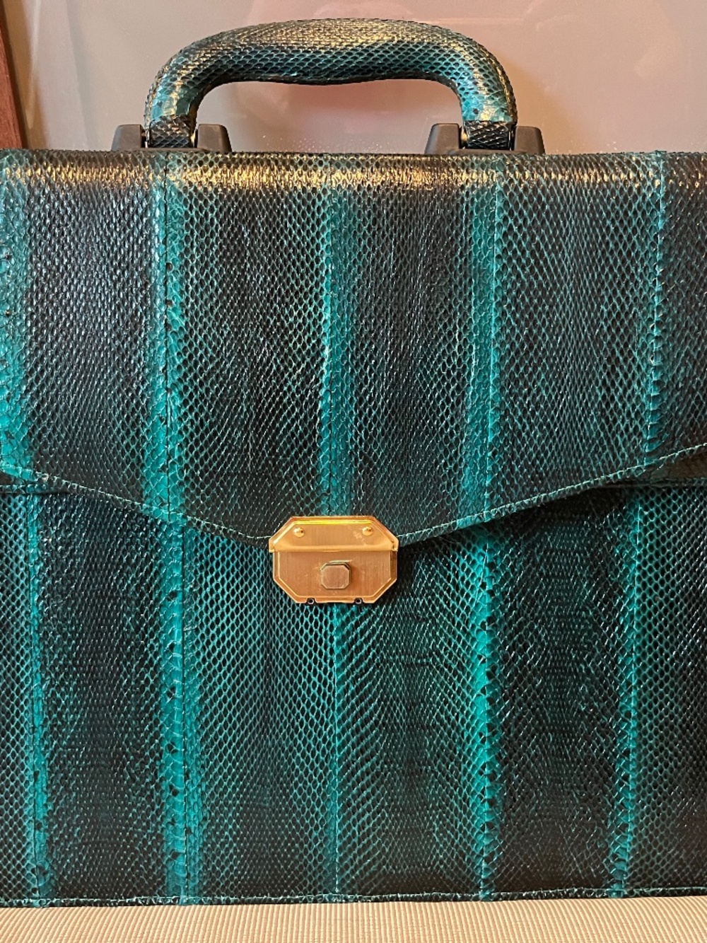 Leather briefcase
